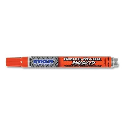 BRITE-MARK ROUGHNECK Paint Marker, Orange, Medium (#16), Bullet, Valve Action