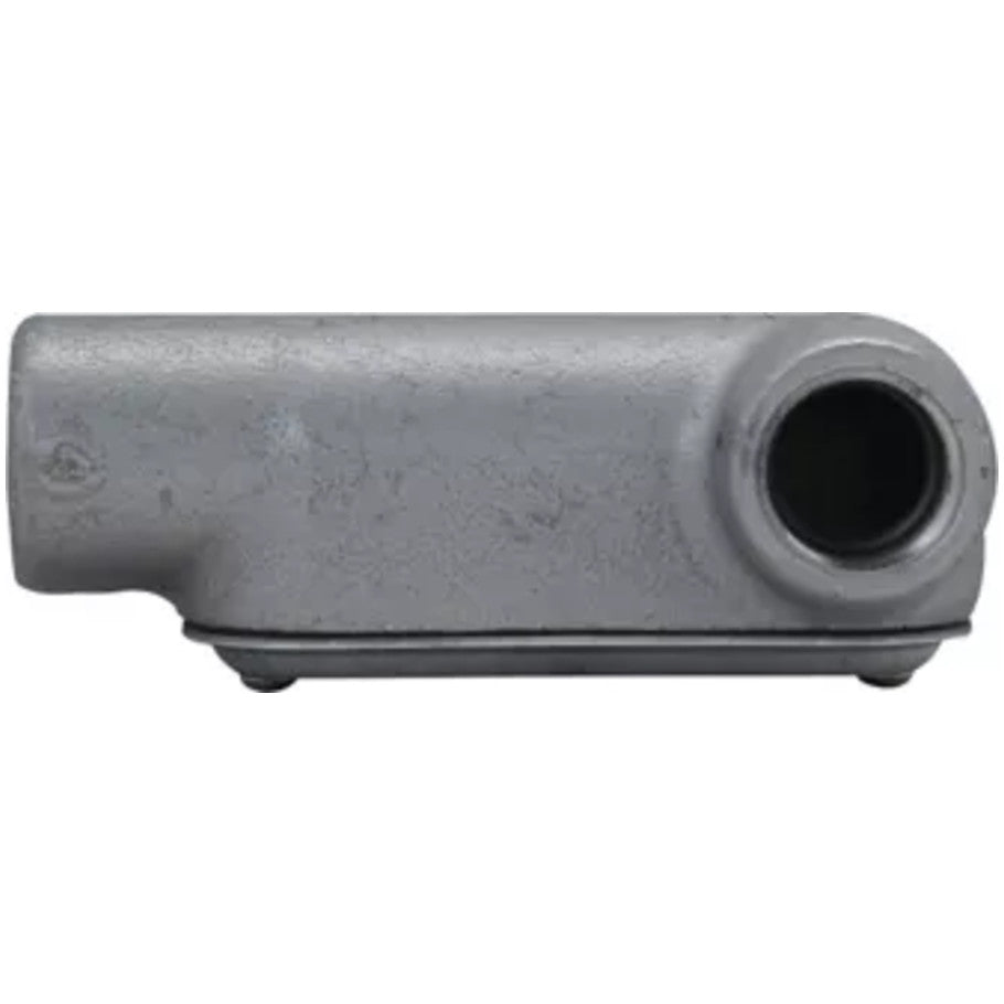 Iron Alloy Form 7 Type LR Threaded Conduit Body With Cover and Gasket, 1 Inch