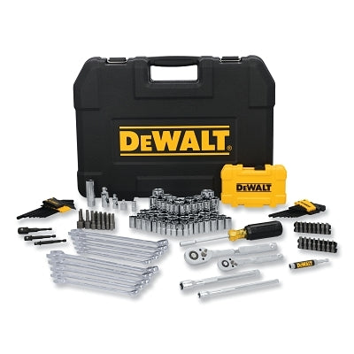 Mechanics Tools Set, 142-pc, 1/4 in and 3/8 in Drive, 72 Tooth Ratchets