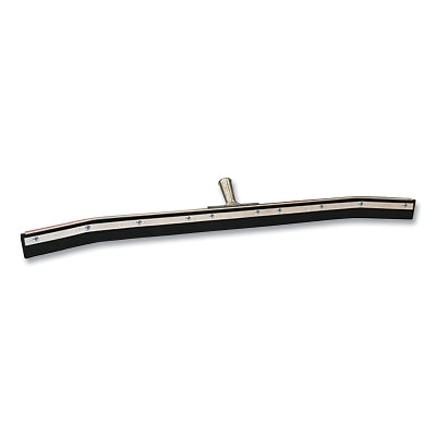 Floor Squeegee, 36 in, Curved, Black Rubber, Frame Only