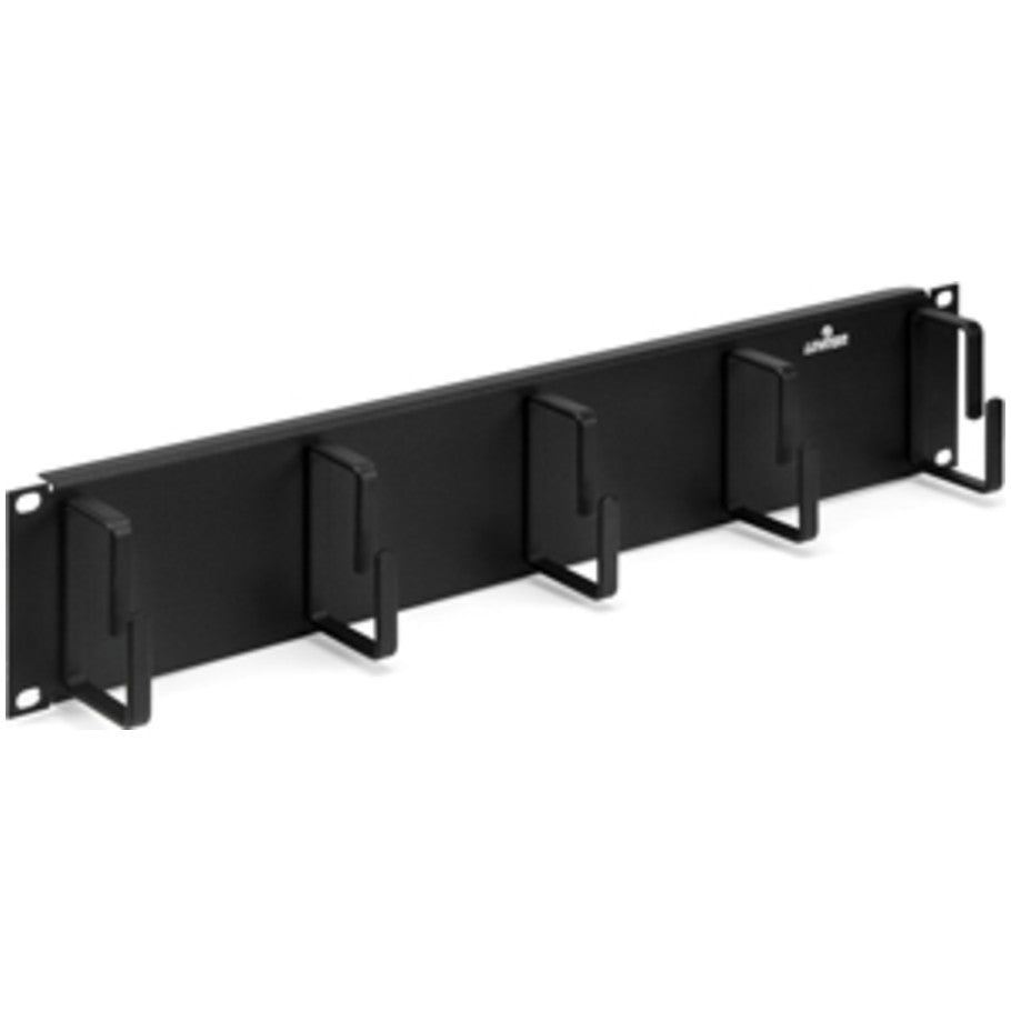 Ring Cable Manager, (5) 2 in. Rings, Horizontal, Steel, 2RU, Black, 3.47 H x 19 W x 2.5 in. D