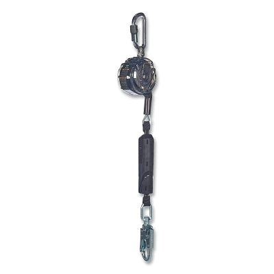 V-TEC EDGE Personal Fall Limiter, Single Leg, 8 ft Galvanized Steel Line, 310 lb Load Cap, Locking Pin Top, 36C Bottom
