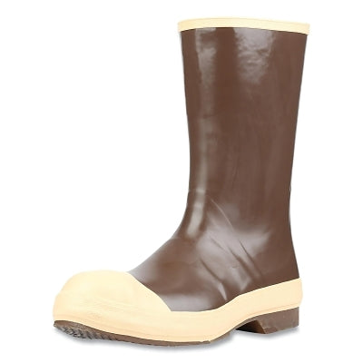 Neoprene Dipped Safety Footwear, Steel Toe, Size 10, 12 in H, Copper/Tan with NEO-GRIP Sole