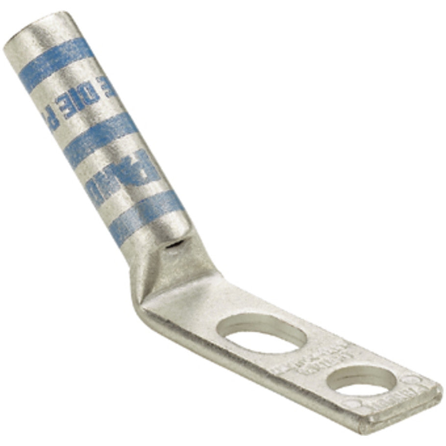 Long Barrel Lug With Window,  6 AWG Wire, Angle Tongue