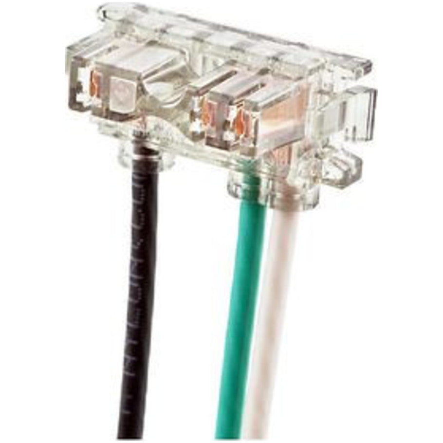 Straight Blade Receptacle, Grounding, PBT, 20 A, 125 V, 2-Pole, 3-Wire, NEMA 5-20R, Clear, 12 AWG, 1.48 x 0.78 x 0.79 in.