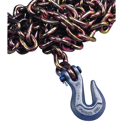 Grade 70 Transport Chains, 5/16 in, 4,700 lb Limit, Yellow Dichromate