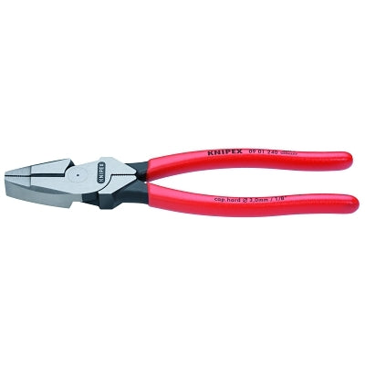 New England Linesman Pliers, 9 1/2 in Length, Plastic Coated Handle