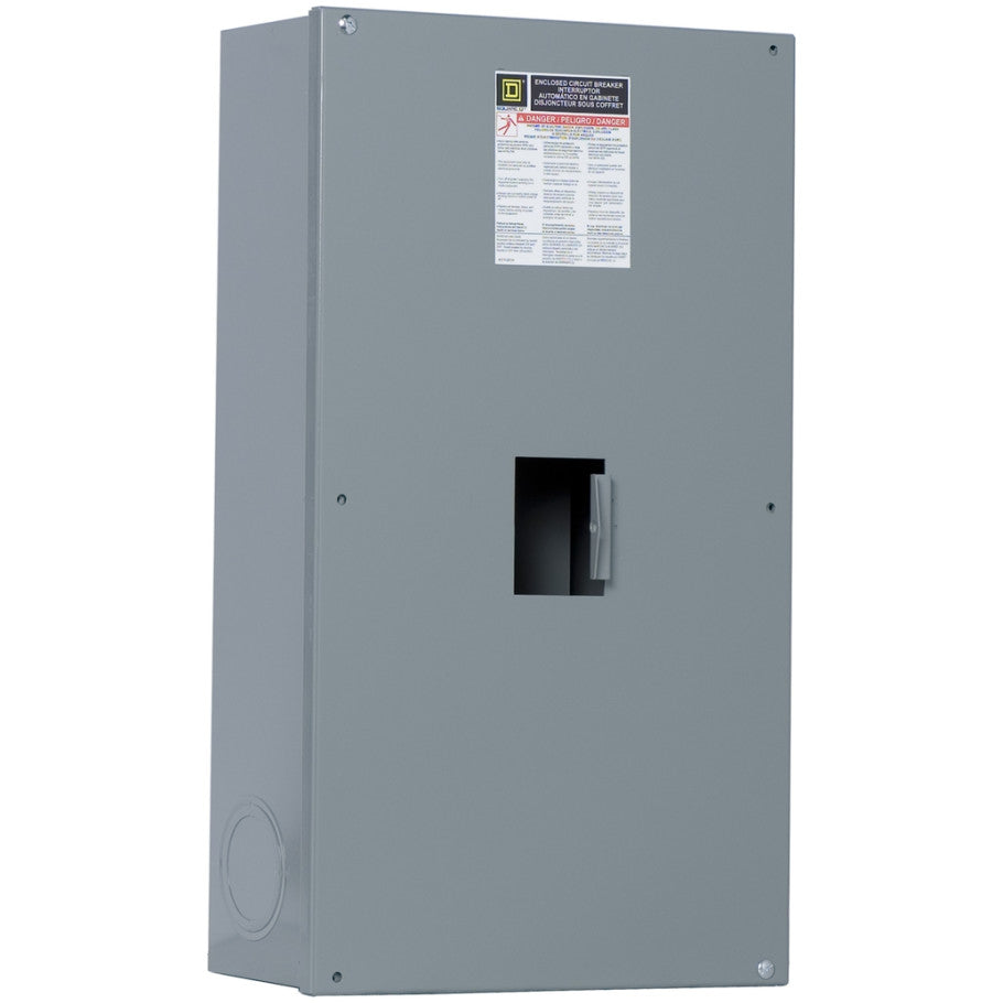 Circuit breaker enclosure, LA, 125A to 400A, 3 pole, NEMA 1, surface mount