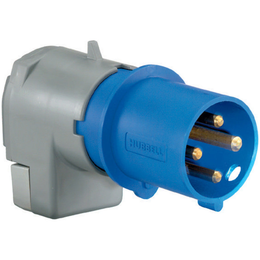 IEC Pin and Sleeve Male Plug, Industrial Grade, 100A, 3-Phase Wye 120/208V, 4P5W