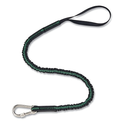 Retractable Tool Tether, Carabiner/Loop, 0.8 in W x 35.4 in Retracted L x 47.2 in Extended L, 15 lb Capacity