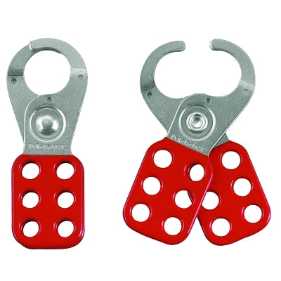 Safety Lockout Hasp, Steel, 1-3/4 in W x 4-1/2 in L, 1 in Jaw dia