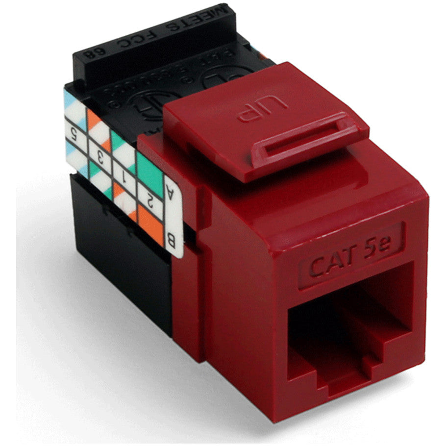GIGAMAX Cat 5e QUICKPORT Jack, Dark Red