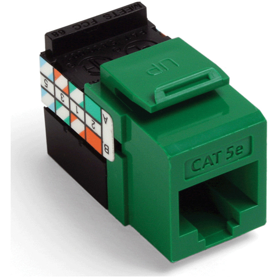GIGAMAX Cat 5e QUICKPORT Jack, Green