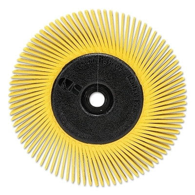 3M 048011-27606 Radial Bristle Brush, 6 in d x 1/2 in W, Grit P80, Ceramic, 6000 RPM