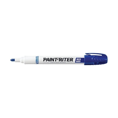 Paint-Riter Water-Based Paint Marker, Blue, 1/8 in, Medium Tip