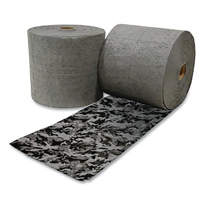 Sorbent Pads and Rolls, 150 ft L x 16 in W, Universal, Premium, Two-Ply, Camouflage, Roll