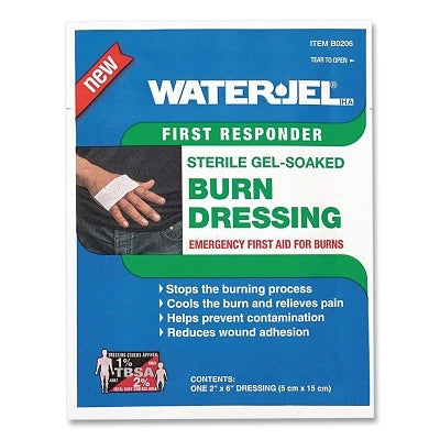 Burn Dressing, 6 in W, 2 in L, Sterile Lidocaine HCL