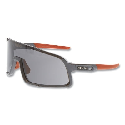 Hulk HK4 Series Safety Glasses, Gray Lens, MAX6 Anti-Fog Coating, Gun Metal Polycarbonate Frame