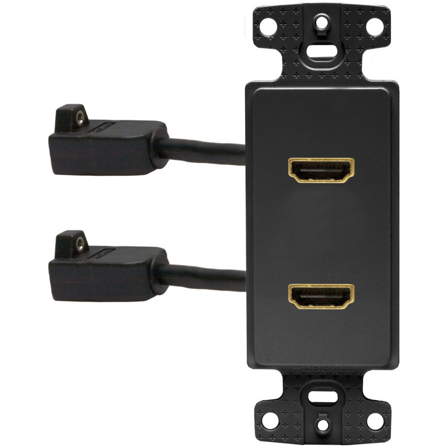 Modular Jack Accessories, HDMI Type A Female to Female Coupler, Black
