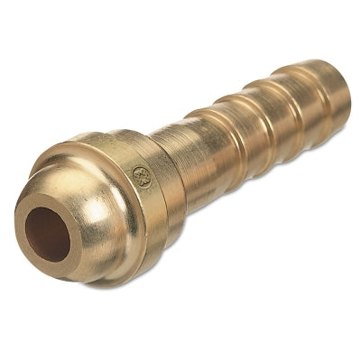 Barbed Hose Nipples, 200 PSIG, Brass, 3/8 in