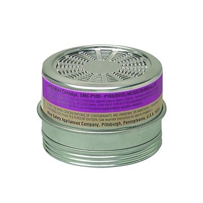 Comfo Respirator Cartridge, CL/CD//HC//HS/Particulates/SD/), Comfo Respirators, NIOSH Color Code Yellow/Magenta