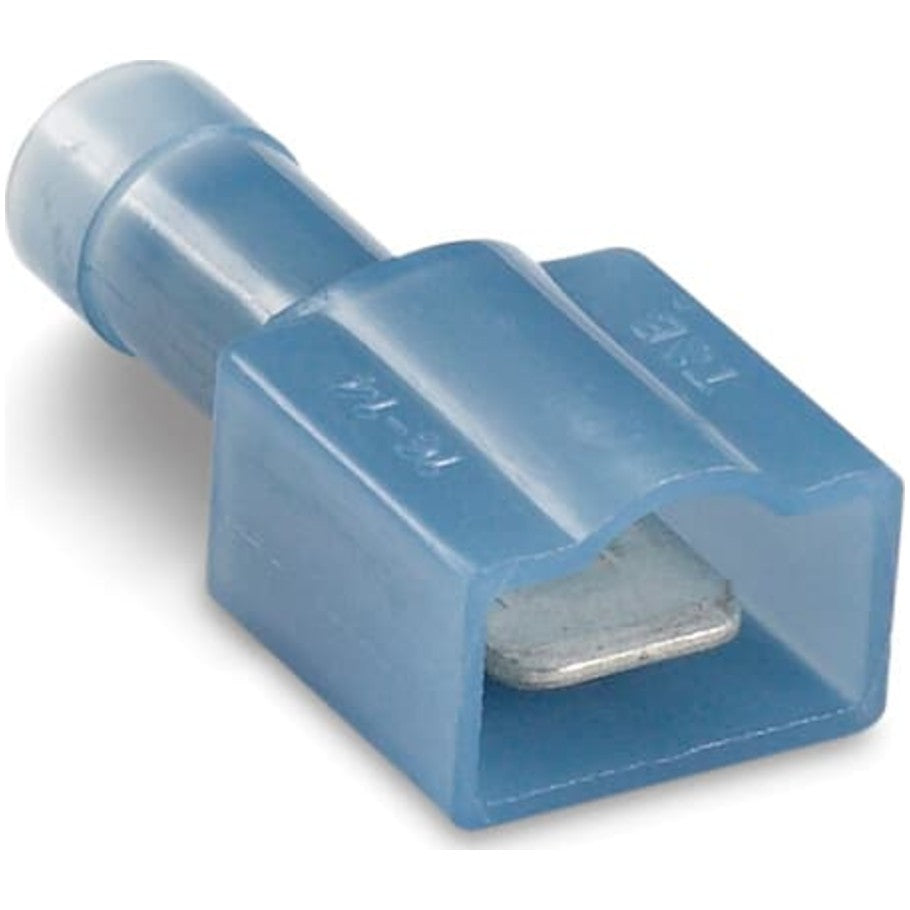 Nylon-Insulated Male Tab, Length 1.13 Inches, Width .45 Inches, Tab Size .250x.032, Wire Range  16- 14 AWG,  Blue