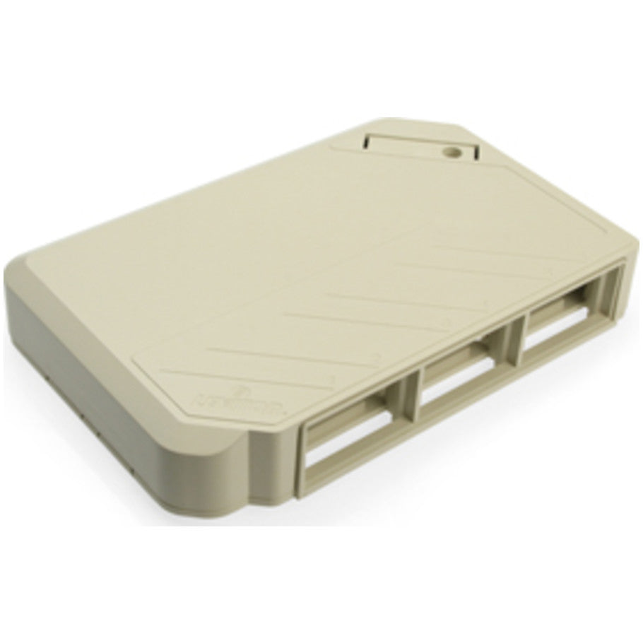 Multimedia Outlet System (MOS) Surface Mount Box, 6-Port, Ivory