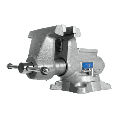Mechanics Pro Vise, 6-1/2 in Jaw, 4-3/8 in Throat, Swivel Base