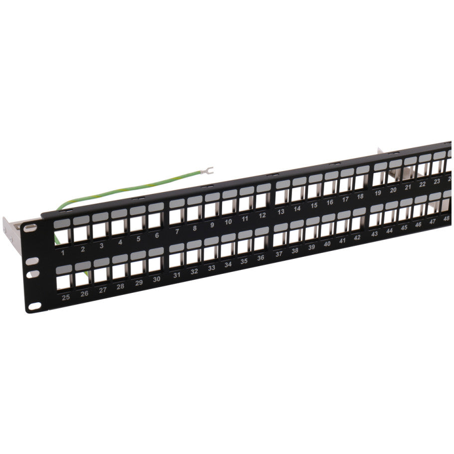 Unloaded Shielded Patch Panel, 48-Port