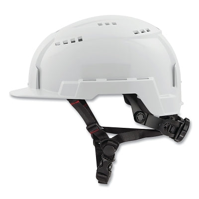 BOLT Front Brim Safety Helmet, White, Vented