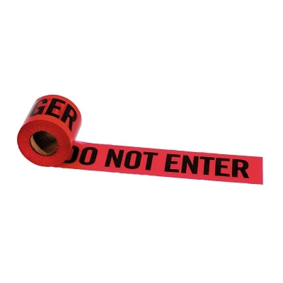 Strait-Line Barrier Tape, 3 in x 300 ft, Danger Do Not Enter