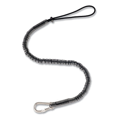 Retractable Tool Tether, Adjustable Loop/Carabiner, 0.8 in W x 35.4 in Retracted L x 47.2 in Extended L, 10 lb Capacity