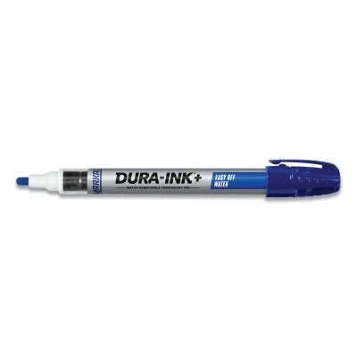 Dura-Ink+ Easy Off Detergent marker, Blue, Permanent Ink Marker