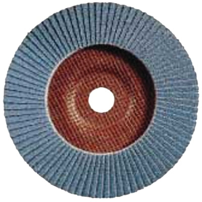 Type 27 POLIFAN SG Flap Discs, 4-1/2 in, 40 Grit, 7/8 Arbor, 13,300 RPM, Zirconia