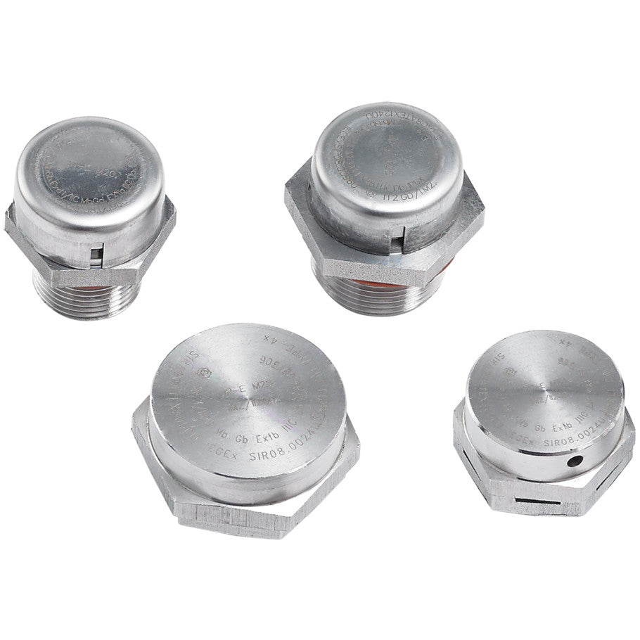 Breather Drain, Nitrile (O-Ring), Stainless Steel, NEMA 4/4X, 0.99 in. H, 1.13 (Dia.) in. W, M20