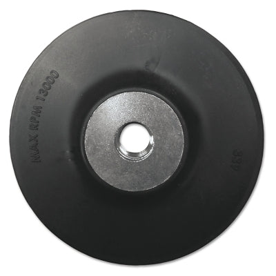 General Purpose Back-up Pad, 5 in dia, 5/8 in - 11 arbor, Medium, 12000 RPM