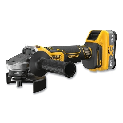 20V MAX* XR Brushless Cordless Angle Grinder, 4.5 in to 5 in dia, 9000 RPM, Paddle Switch, Kit w/8 Ah Battery