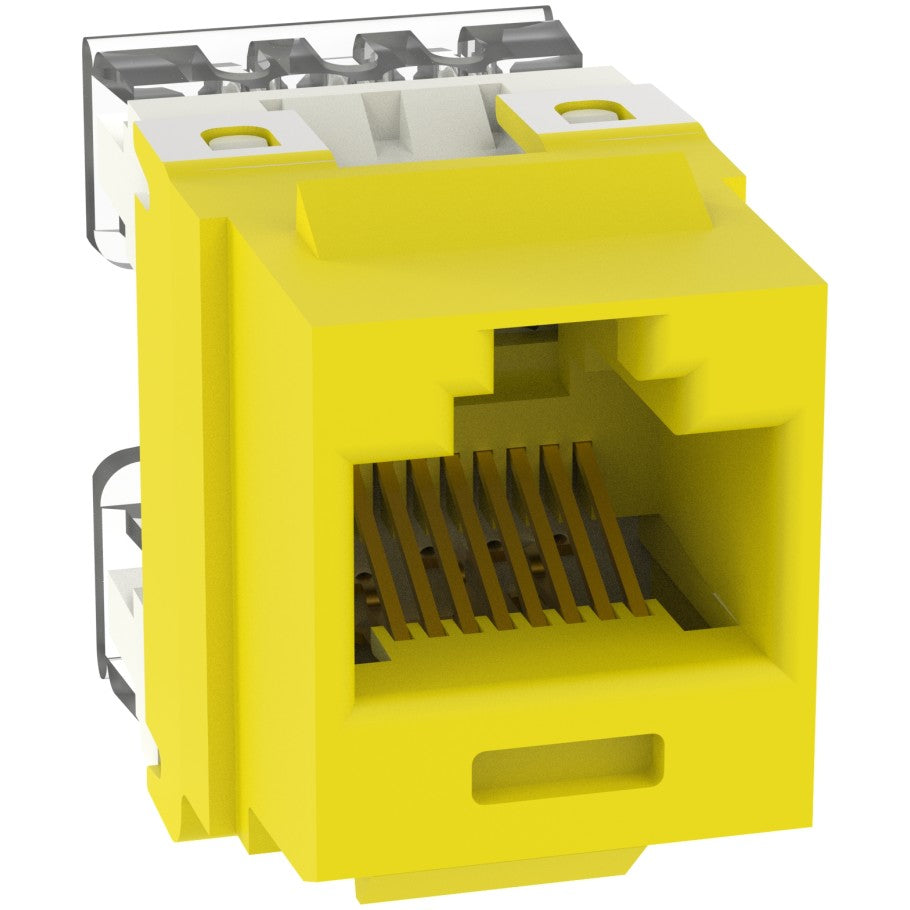 NetKey Category 5e Component-Rated Punchdown Jack Module, Yellow