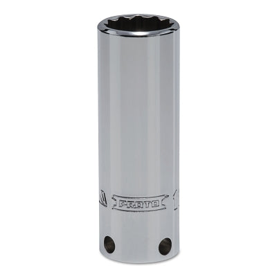 Tether-Ready Drive Deep Sockets, 3/8 in Drive, 11/16 in, 2 3/4 in L, 12 Points