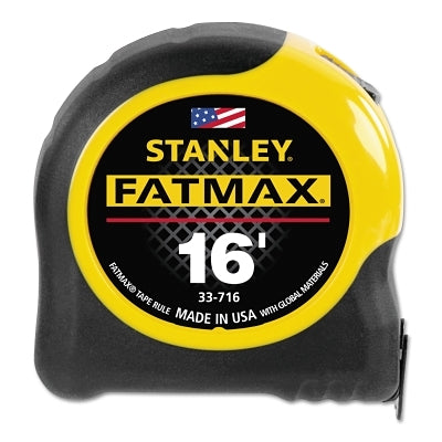 FatMax Classic Tape Measure, 1-1/4 in W x 16 ft L, SAE, Black/Yellow Case