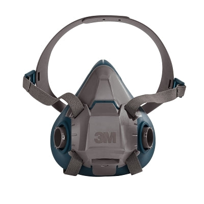 3M 6501 Rugged Comfort Half-Facepiece Reusable Respirator, Small, 4 point, Silicone/Nylon