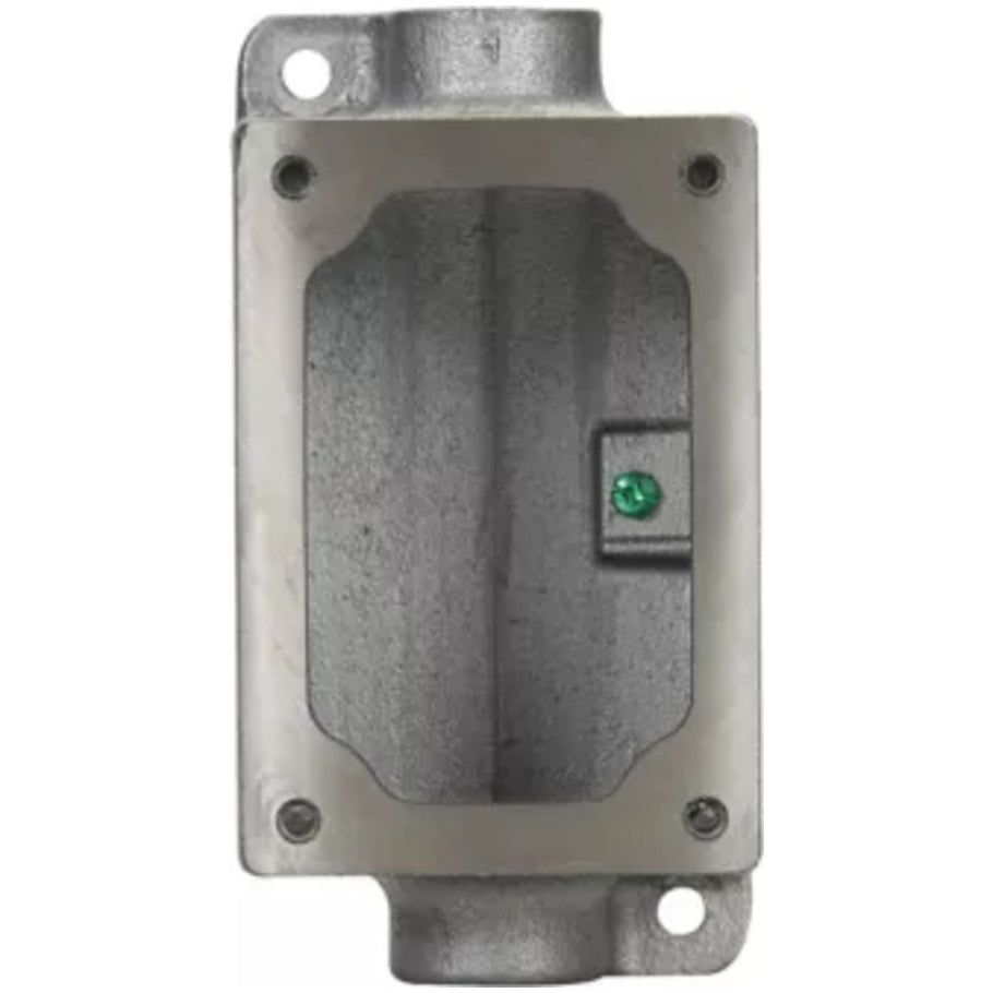 Explosion-Proof Thru-Feed Control Station Enclosure Only, Malleable Iron, 1/2 in.