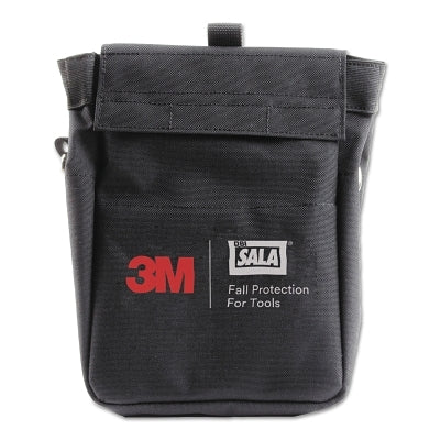 3M 1500124 Tool Pouch with D-rings, 7.5 x 5 x 11, Canvas, Black