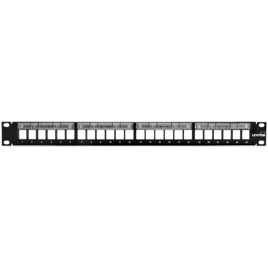 QuickPort Patch Panel With Magnifying Lens Label Holder, 24-Port