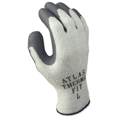 451 Thermal-Insulated Latex Coated Fingertips/Palm Gloves, Large, Gray