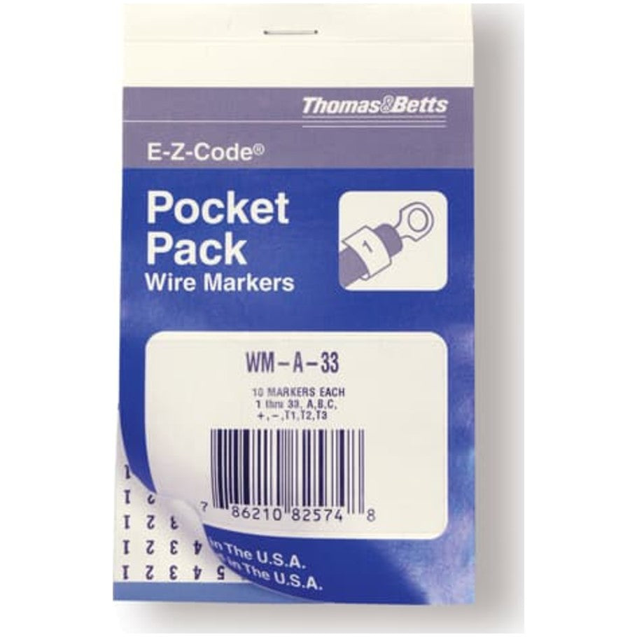E-Z-CODE Vinyl Wire Marker Books, T1, T2, T3, L1, L2 and L3