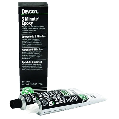 5 Minute Epoxy, 2.5 oz, Dual Tube, Colorless to Light Yellow