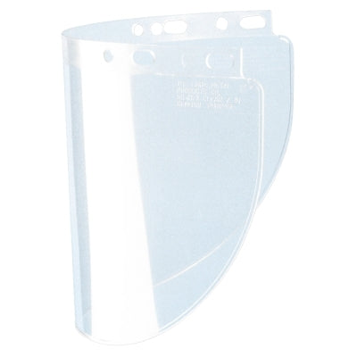 High Performance Faceshield Window, Clear, Wide View, 16-1/2 in W x 8 in L