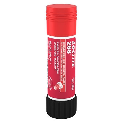 268 High-Strength Threadlocker Solid Stick, 19 g, 1/4 in to 3/4 in dia, Red