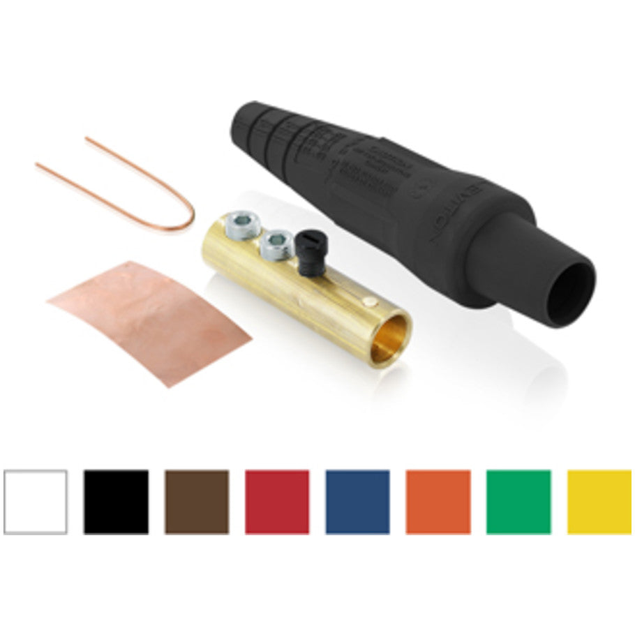 Single Pole Cam-Type Connector, Female, 190A, 600 V AC/DC, 6 to 2 AWG, Red